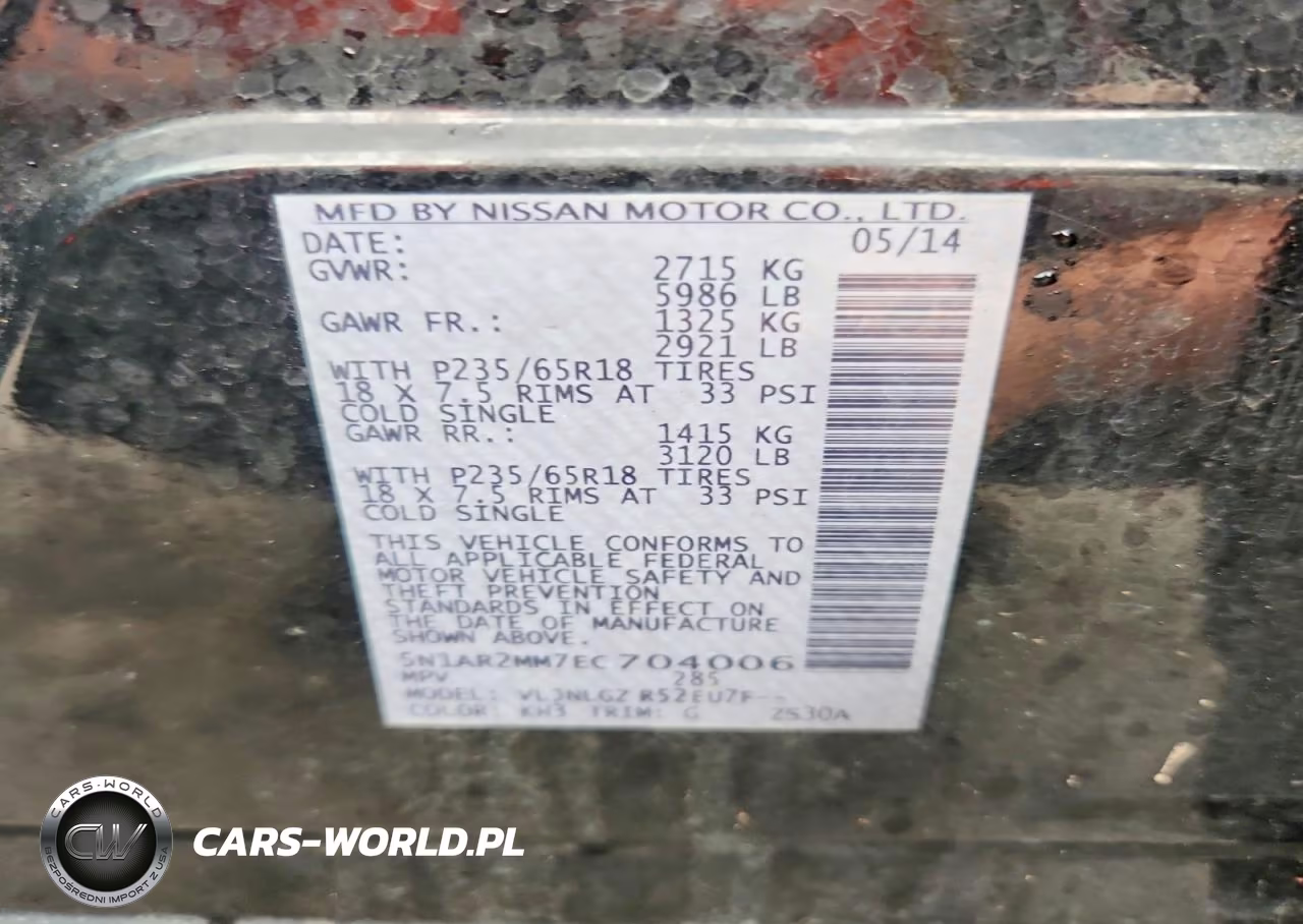 2014 Nissan Pathfinder Sl VIN:5N1AR2MM7EC704006 - 13