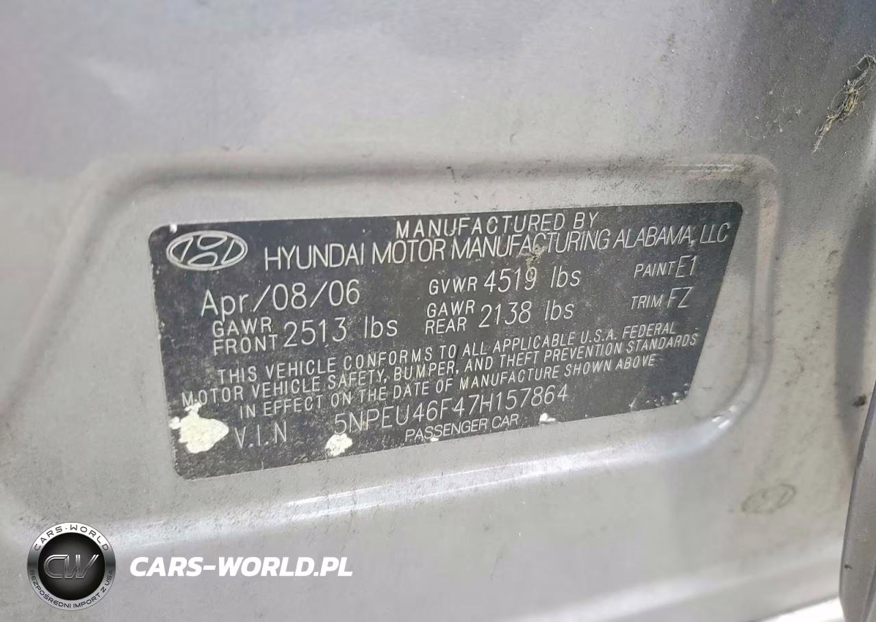 2007 Hyundai Sonata Se VIN:5NPEU46F47H157864 - 13