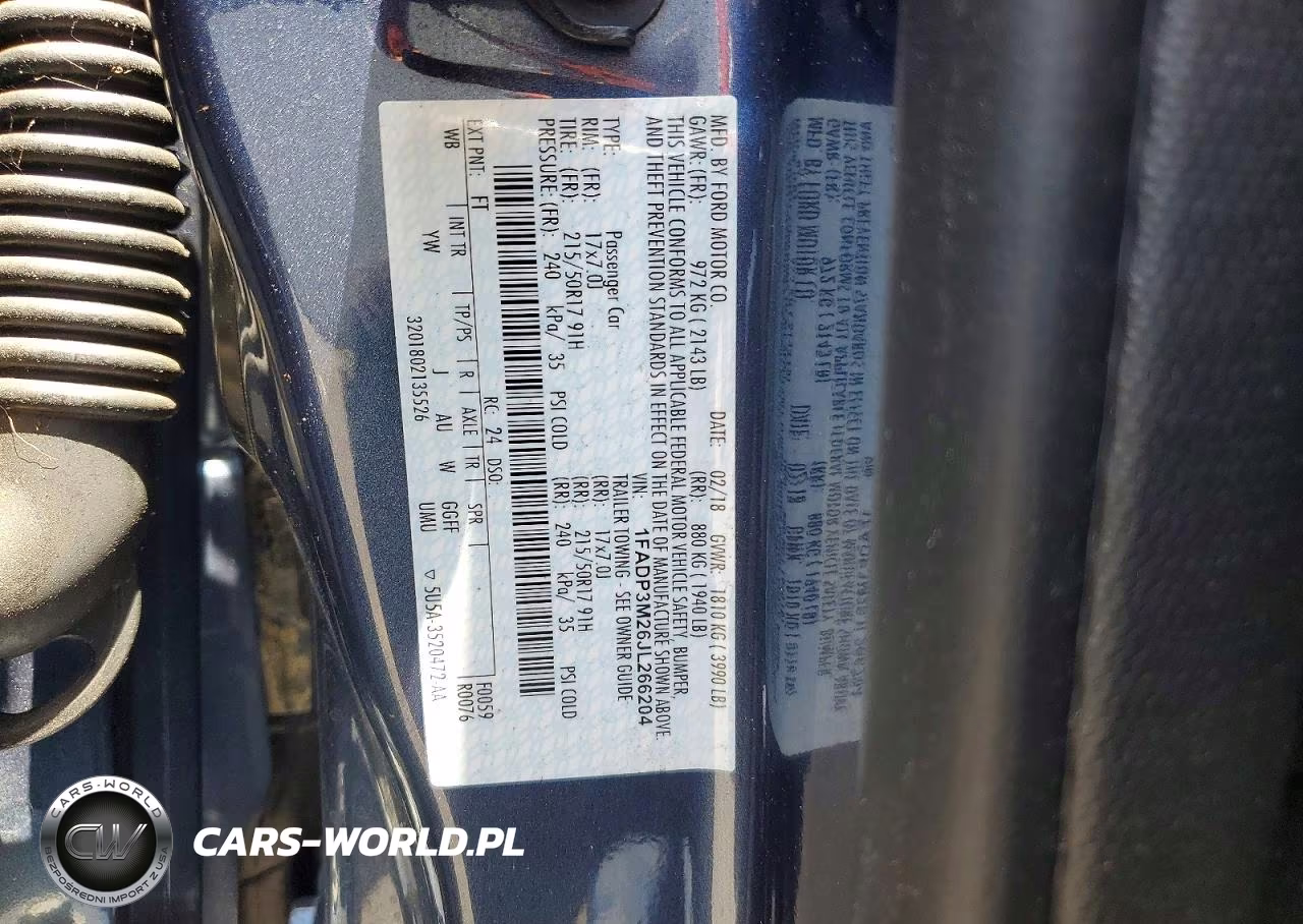 2018 Ford Focus Sel VIN:1FADP3M26JL266204 - 13