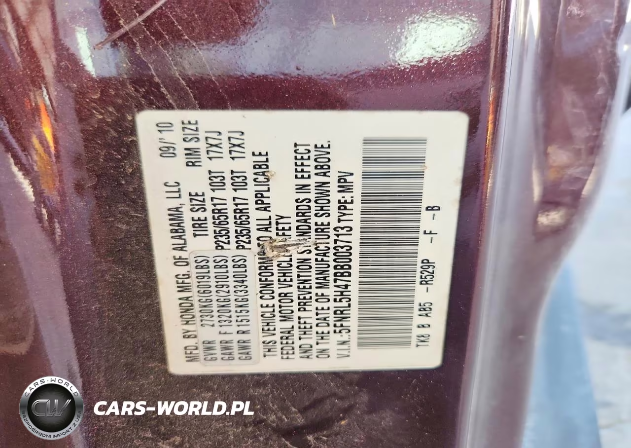 2011 Honda Odyssey Ex VIN:5FNRL5H47BB003713 - 12
