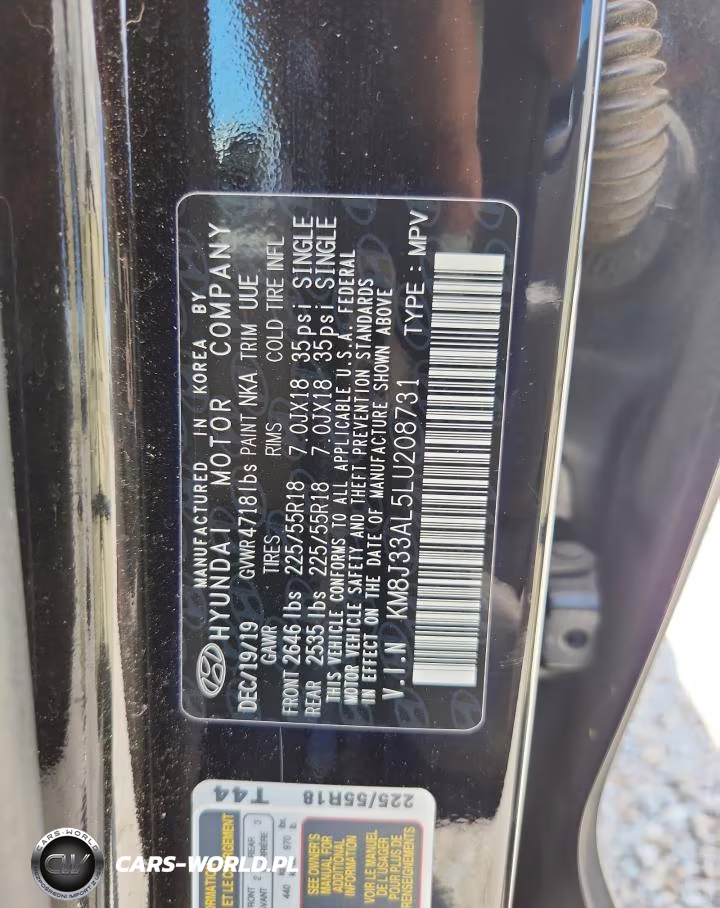 2020 Hyundai Tucson Limited VIN:KM8J33AL5LU208731 - 13