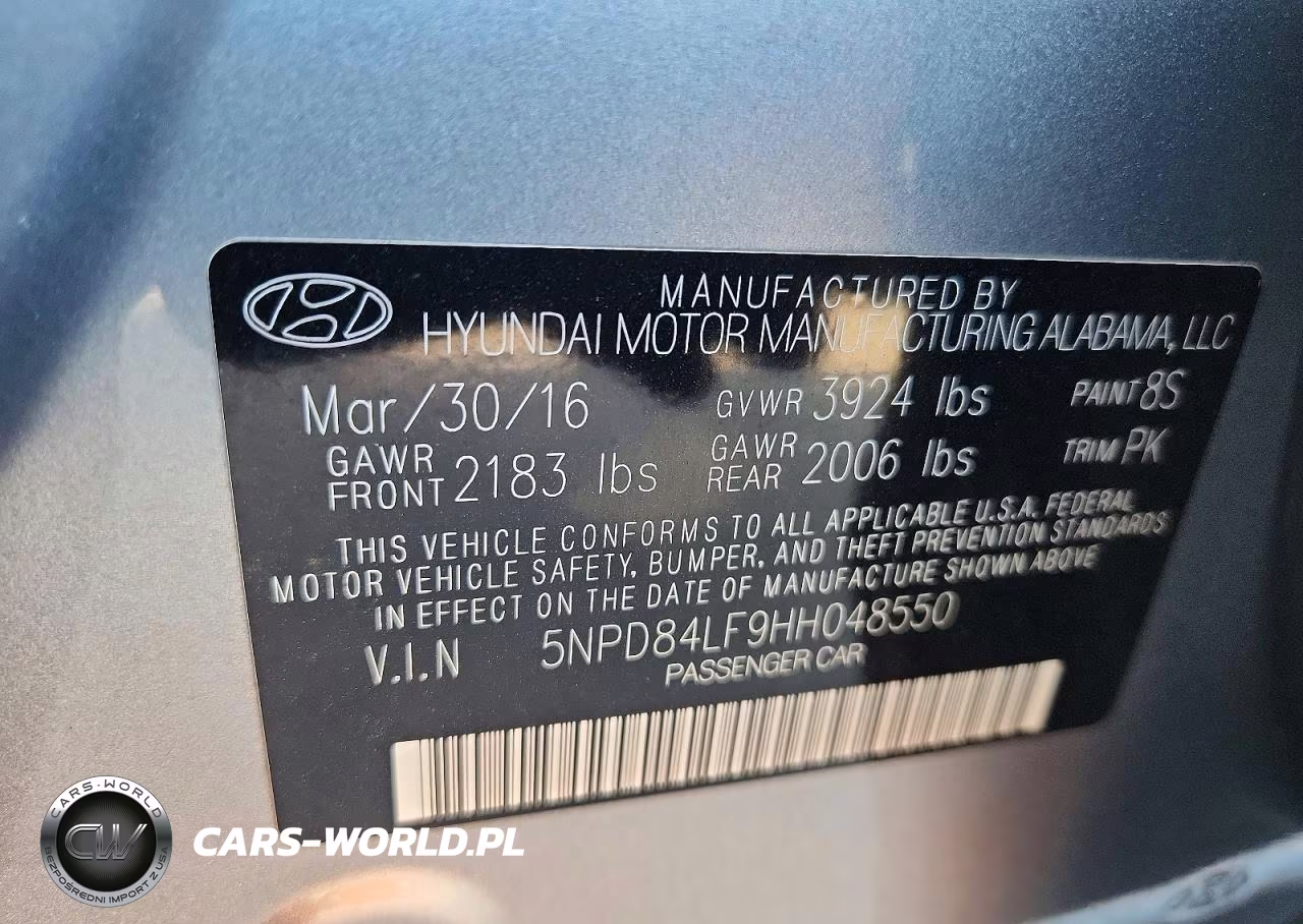 2017 Hyundai Elantra Se VIN:5NPD84LF9HH048550 - 12