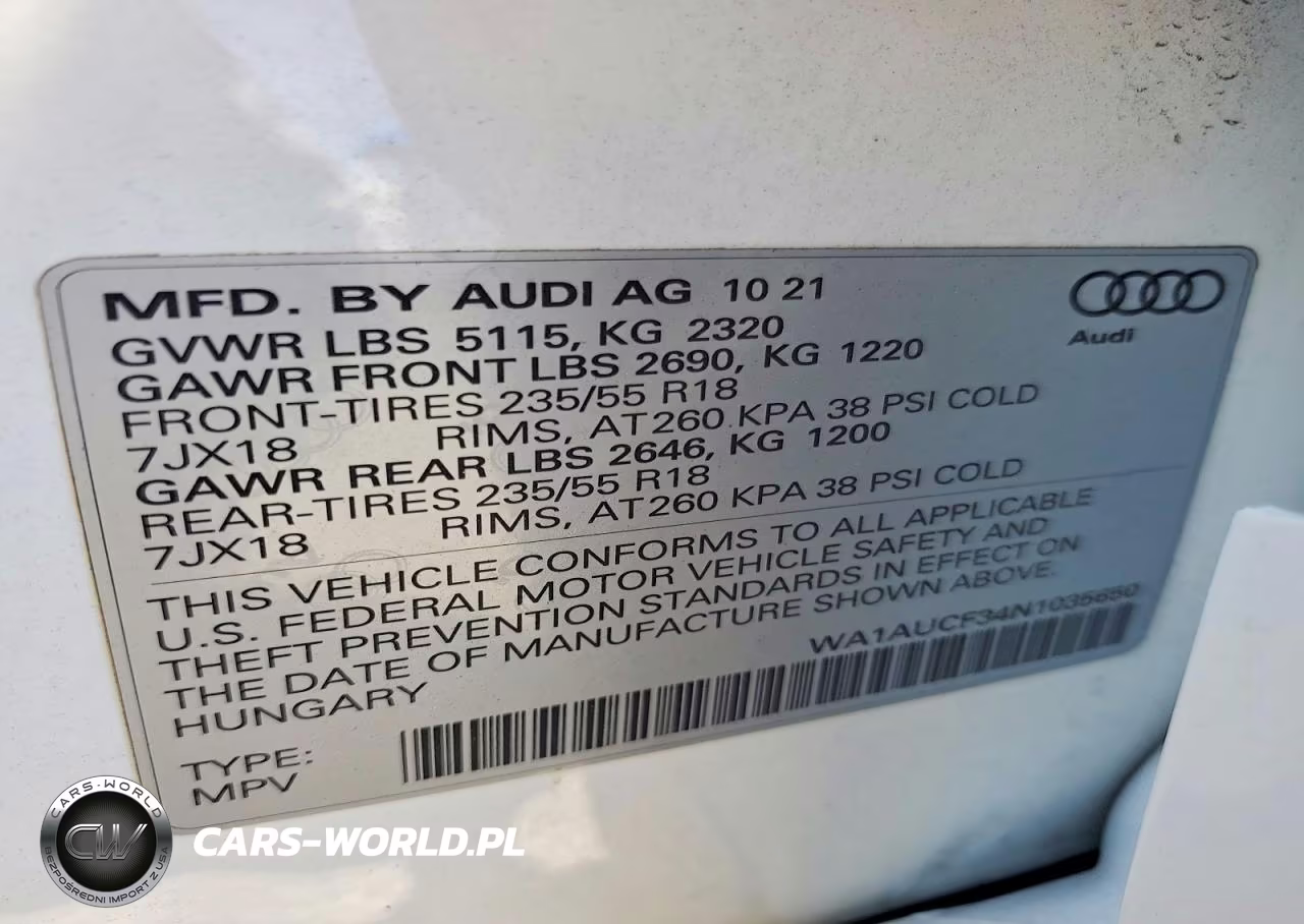 2022 Audi Q3 Premium 40 VIN:WA1AUCF34N1035650 - 12
