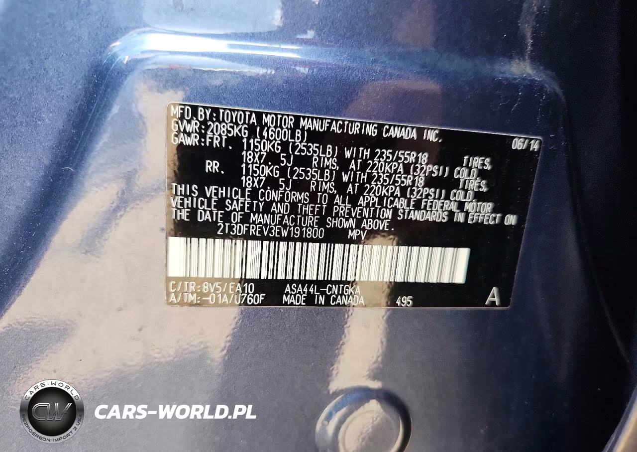 2014 Toyota Rav4 Limited VIN:2T3DFREV3EW191800 - 13