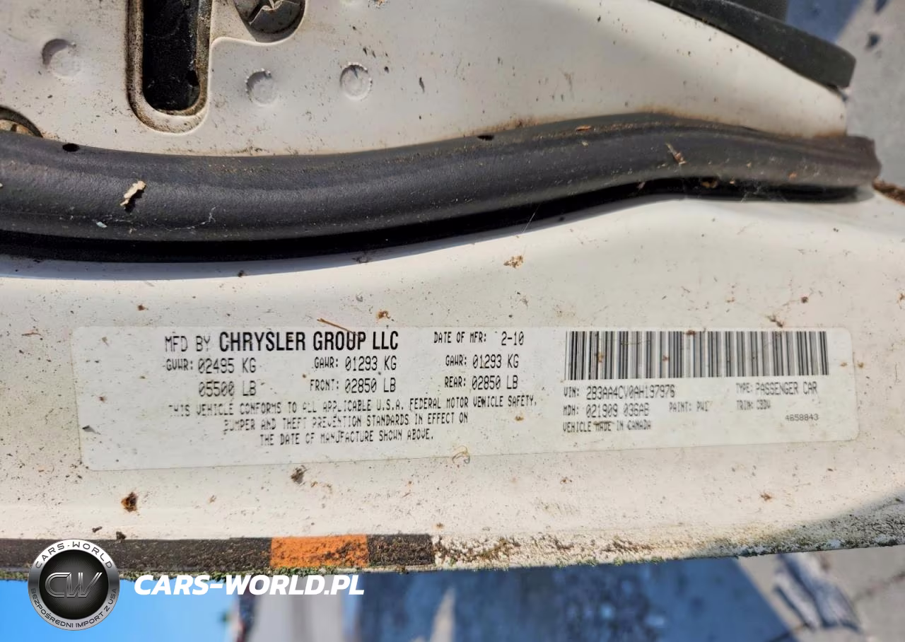 2010 Dodge Charger VIN:2B3AA4CV0AH197976 - 12