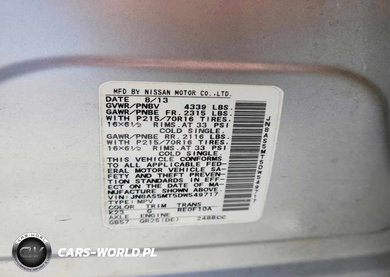 2013 Nissan Rogue S VIN:JN8AS5MT5DW549717 - 13