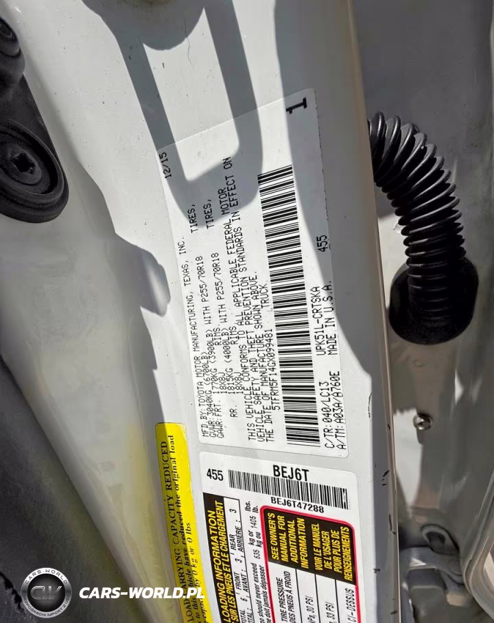 2016 Toyota Tundra Sr VIN:5TFRM5F14GX099481 - 10