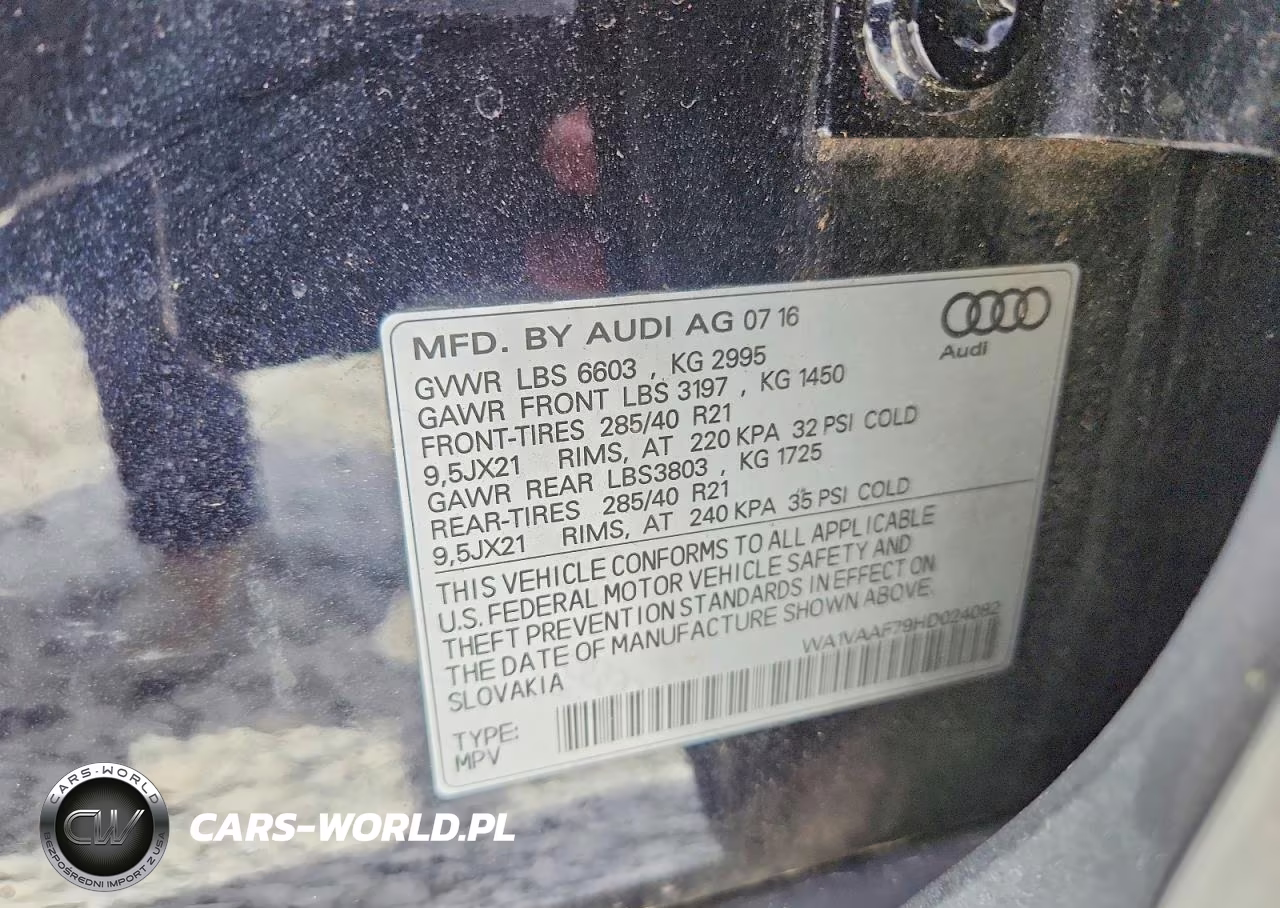 2017 Audi Q7 Prestige VIN:WA1VAAF79HD024082 - 13