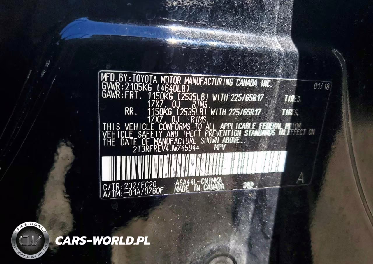 2018 Toyota Rav4 Xle VIN:2T3RFREV4JW745944 - 14
