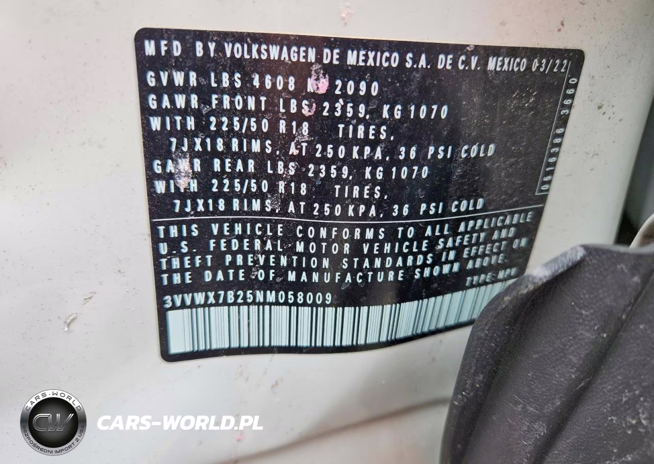 2022 Volkswagen Taos Se VIN:3VVWX7B25NM058009 - 13