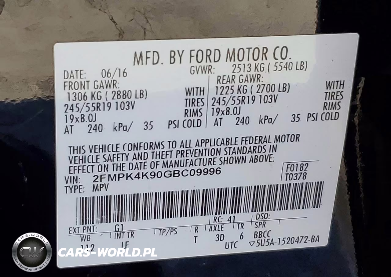 2016 Ford Edge Titanium VIN:2FMPK4K90GBC09996 - 13