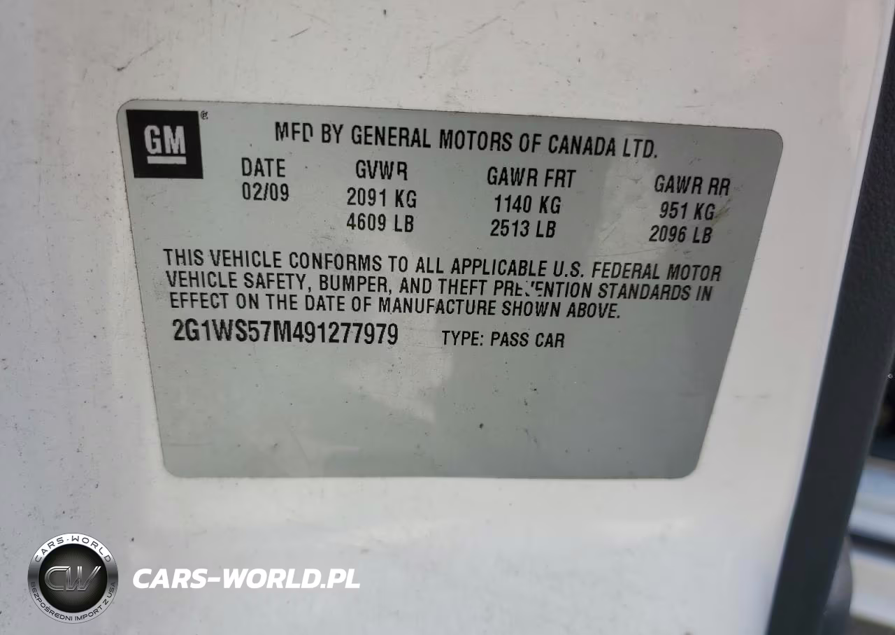 2009 Chevrolet Impala Police VIN:2G1WS57M491277979 - 12