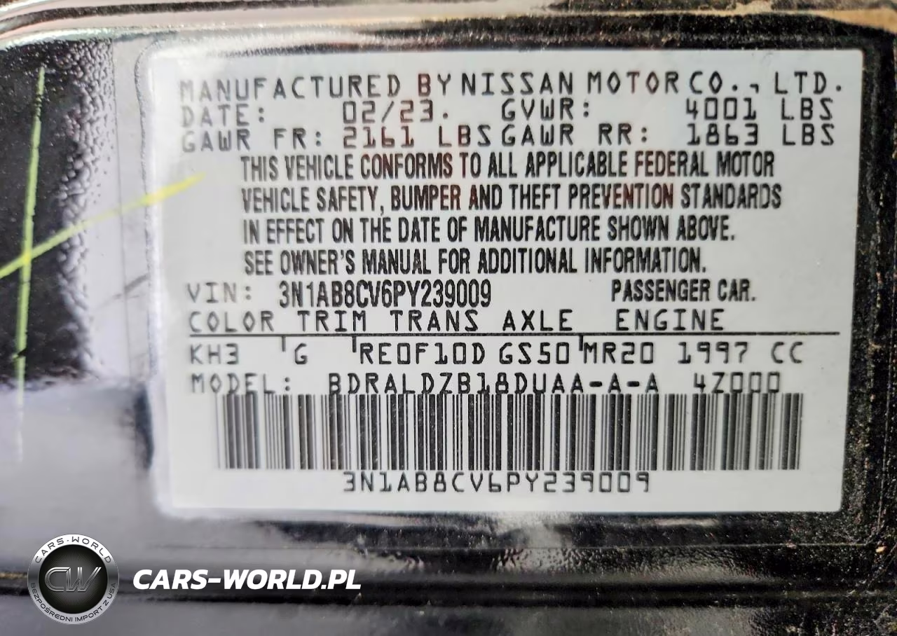 2023 Nissan Sentra Sv VIN:3N1AB8CV6PY239009 - 12