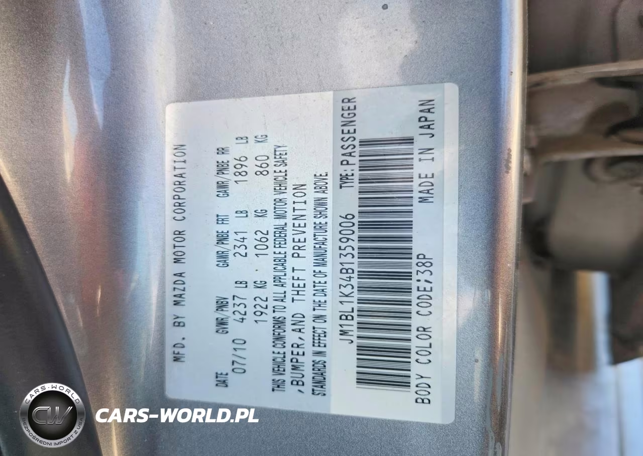 2011 Mazda Speed 3 VIN:JM1BL1K34B1359006 - 12