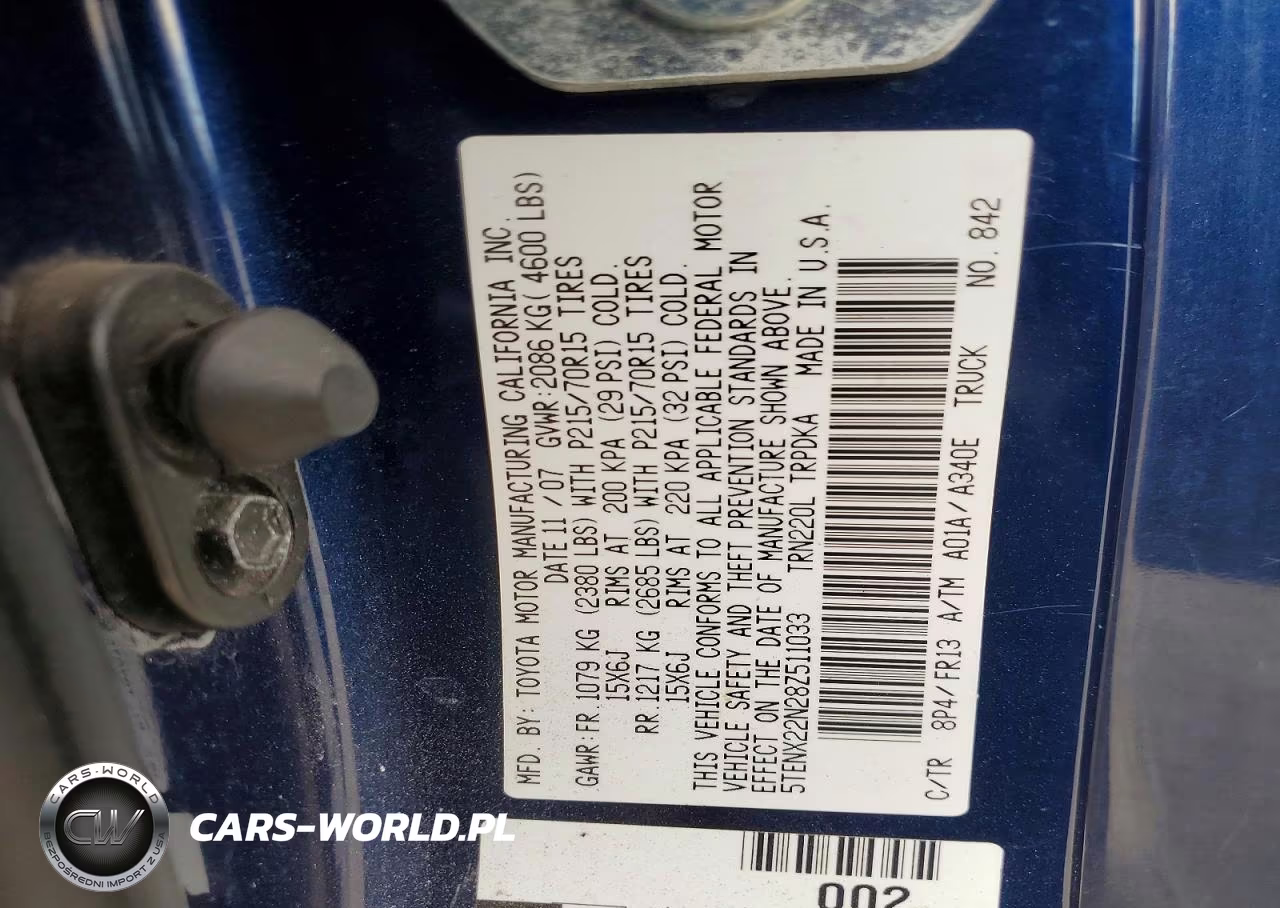 2008 Toyota Tacoma Base VIN:5TENX22N28Z511033 - 12