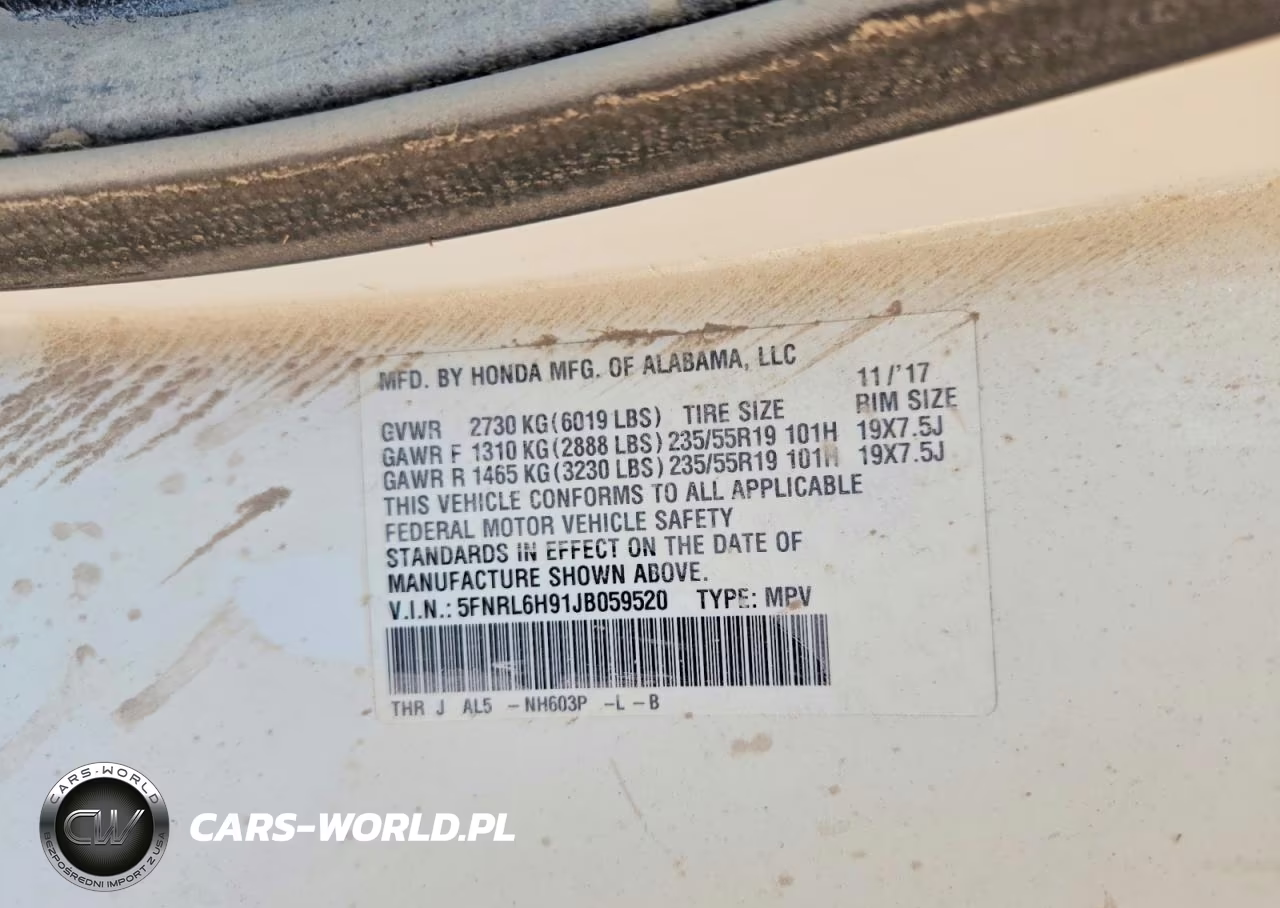2018 Honda Odyssey Elite VIN:5FNRL6H91JB059520 - 13