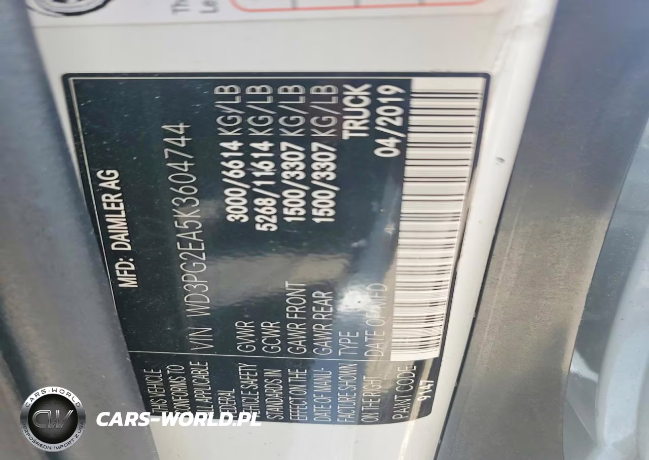 2019 Mercedes-Benz Metris Delivery Van VIN:WD3PG2EA5K3604744 - 13