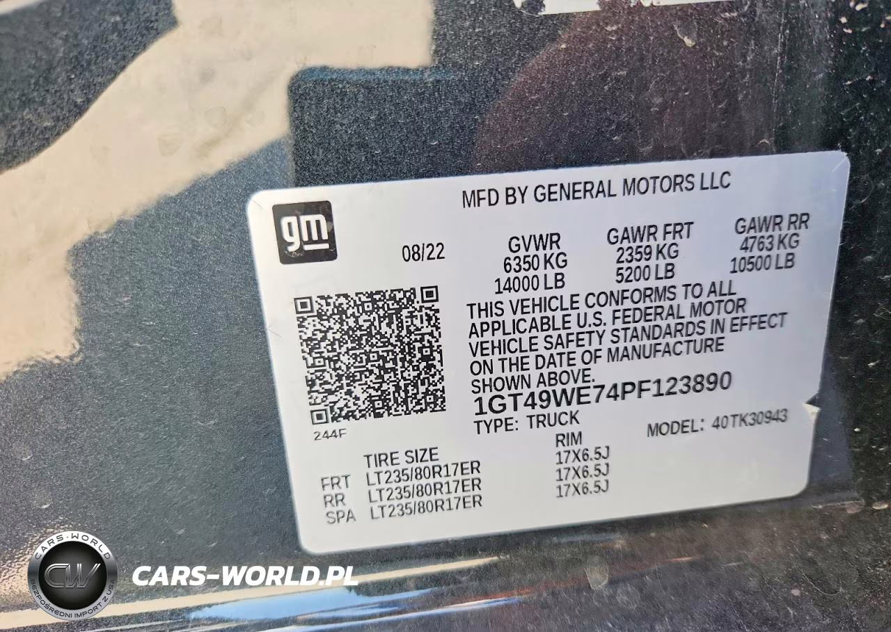 2023 GMC Sierra K3500 Denali VIN:1GT49WE74PF123890 - 12