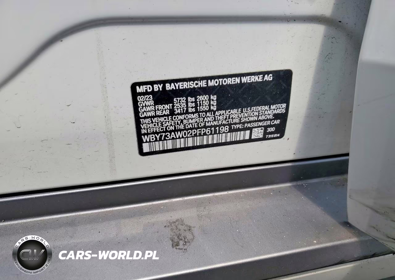 2023 BMW I4 Edrive 40 VIN:WBY73AW02PFP61198 - 12