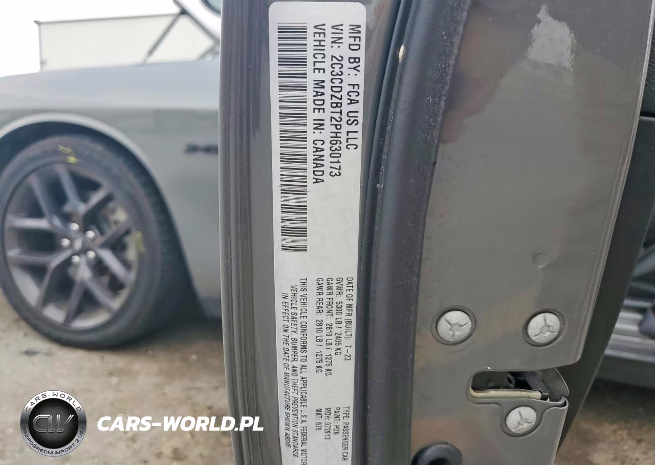 2023 Dodge Challenger R-T VIN:2C3CDZBT2PH630173 - 12