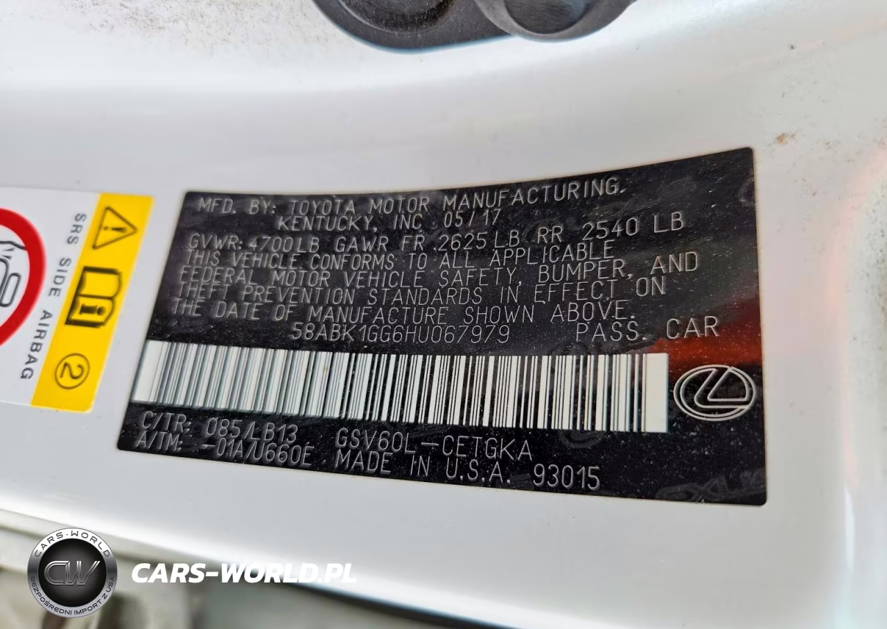 2017 Lexus Es 350 VIN:58ABK1GG6HU067979 - 12