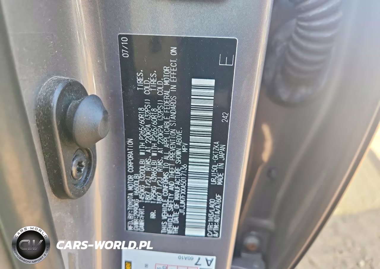 2010 Lexus Gx 460 Premium VIN:JTJJM7FXXA5017136 - 12