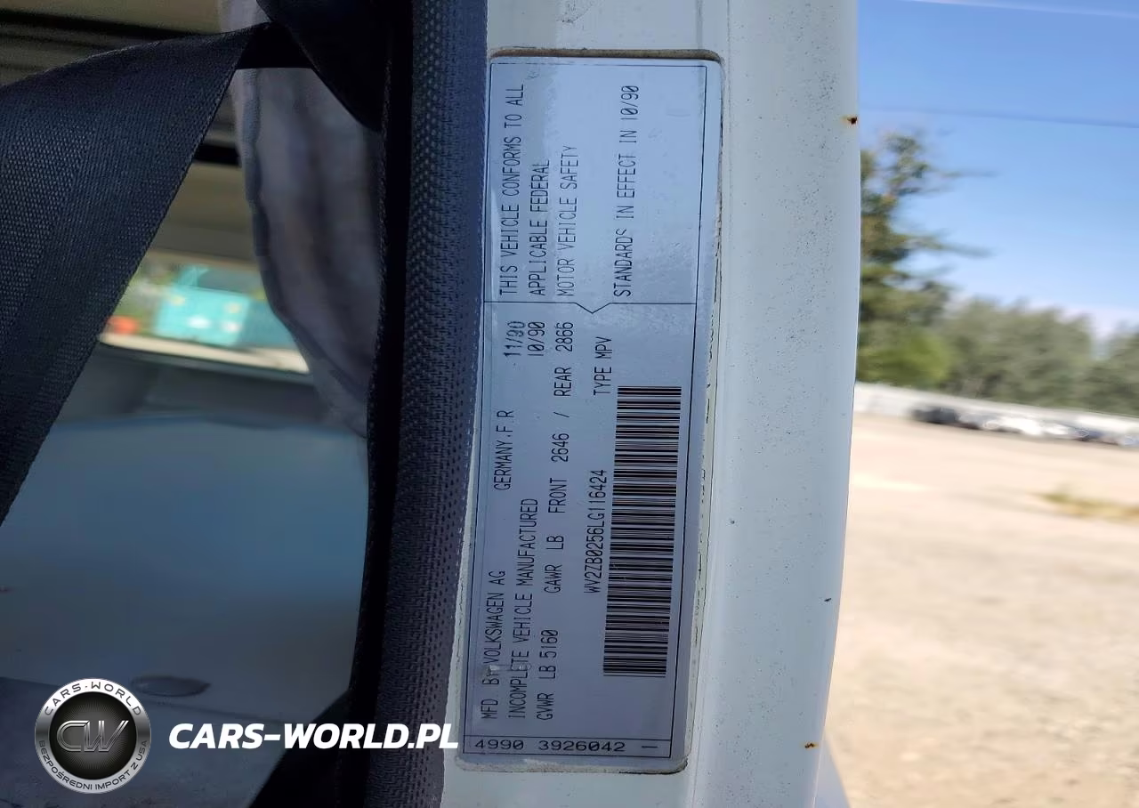 1990 Volkswagen Vanagon Campmobile VIN:WV2ZB0256LG116424 - 14