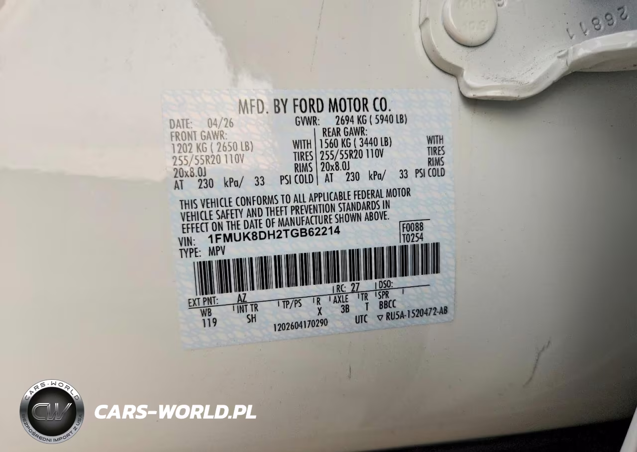 2026 Ford Explorer Active VIN:1FMUK8DH2TGB62214 - 13