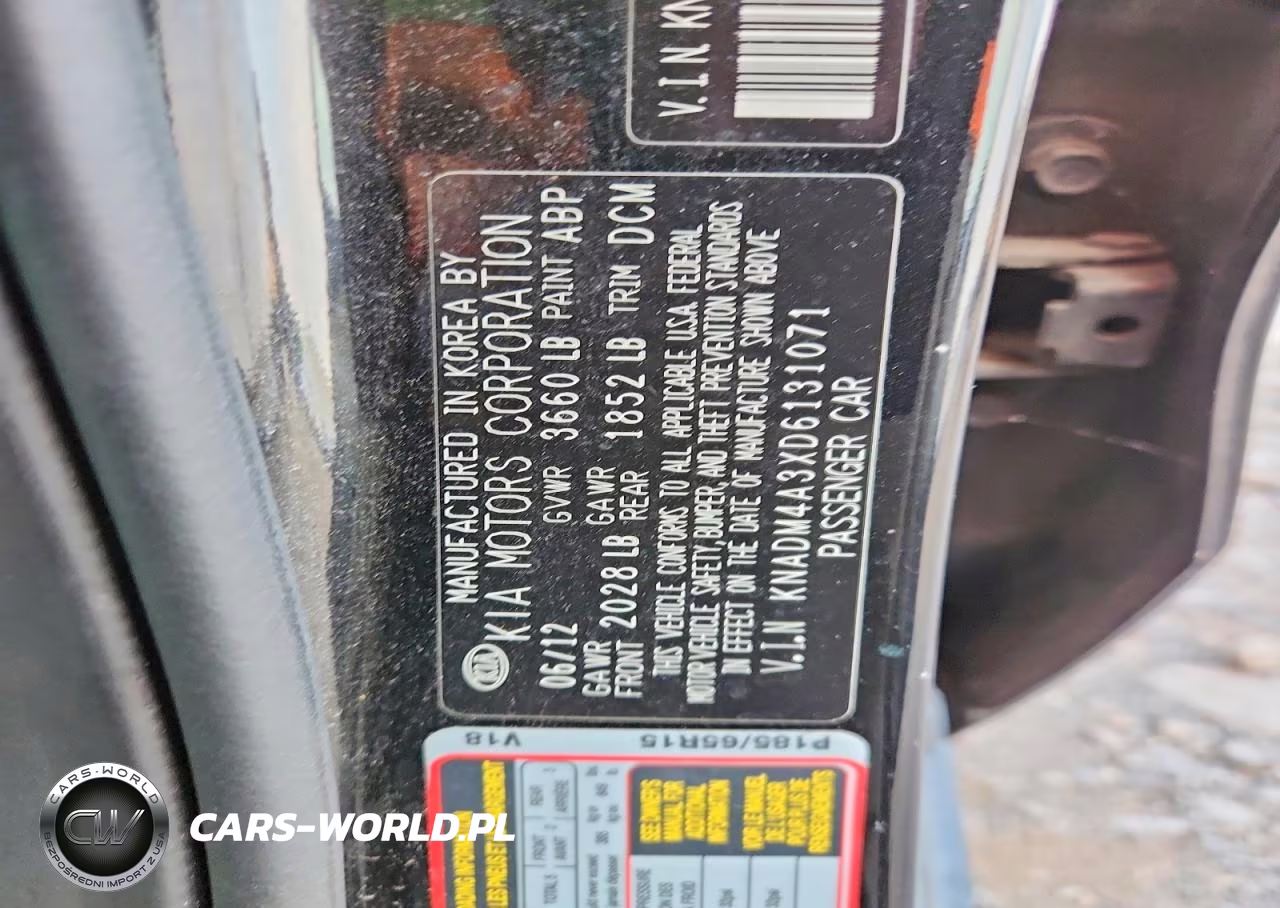 2013 Kia Rio Lx VIN:KNADM4A3XD6131071 - 13