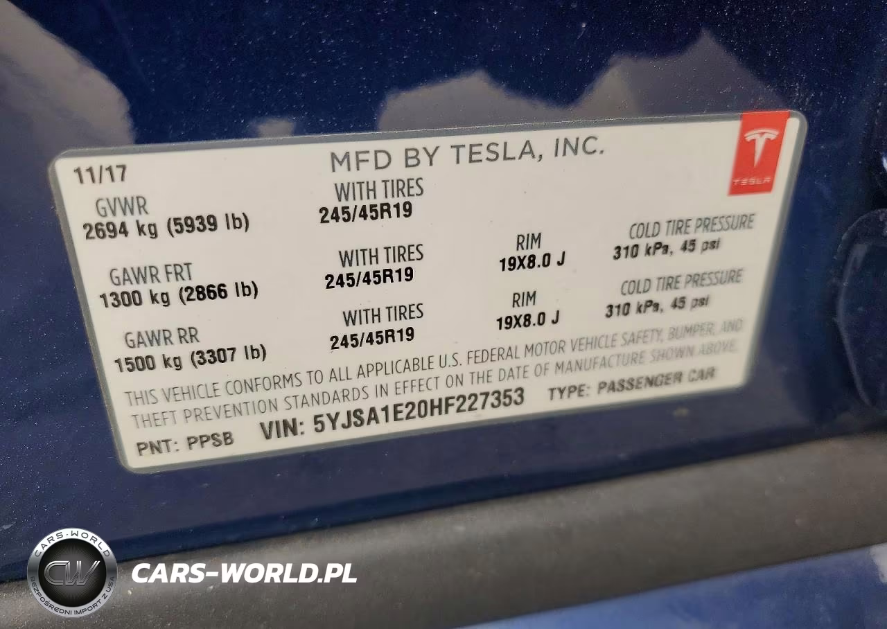 2017 Tesla Model S VIN:5YJSA1E20HF227353 - 14