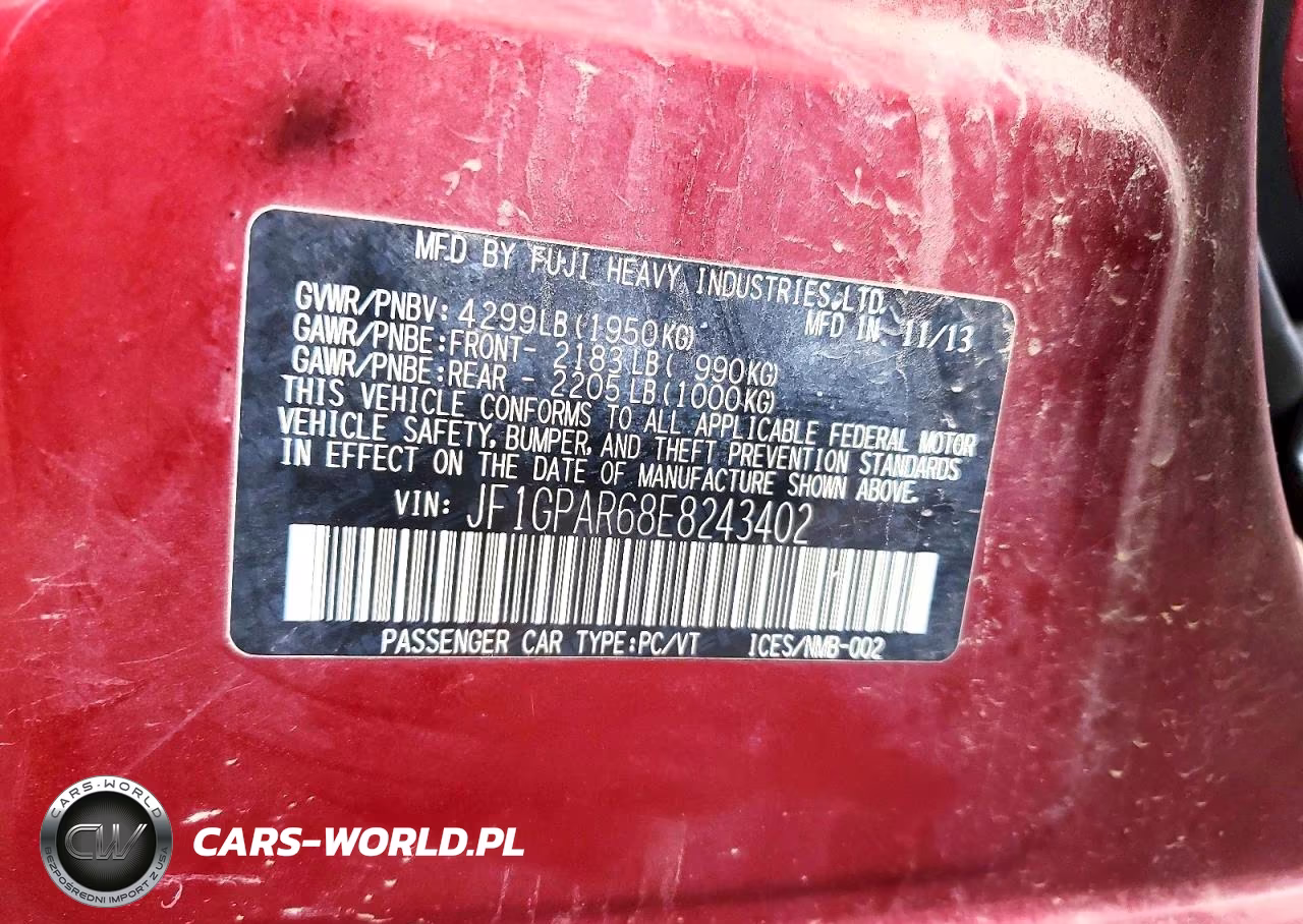 2014 Subaru Impreza Sport Limited VIN:JF1GPAR68E8243402 - 12