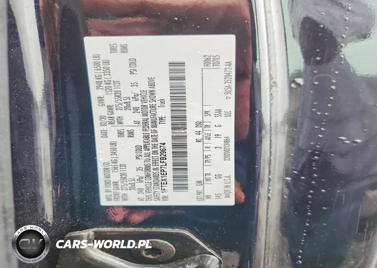 2020 Ford F150 Super Cab VIN:1FTEX1EP7LFB29674 - 12