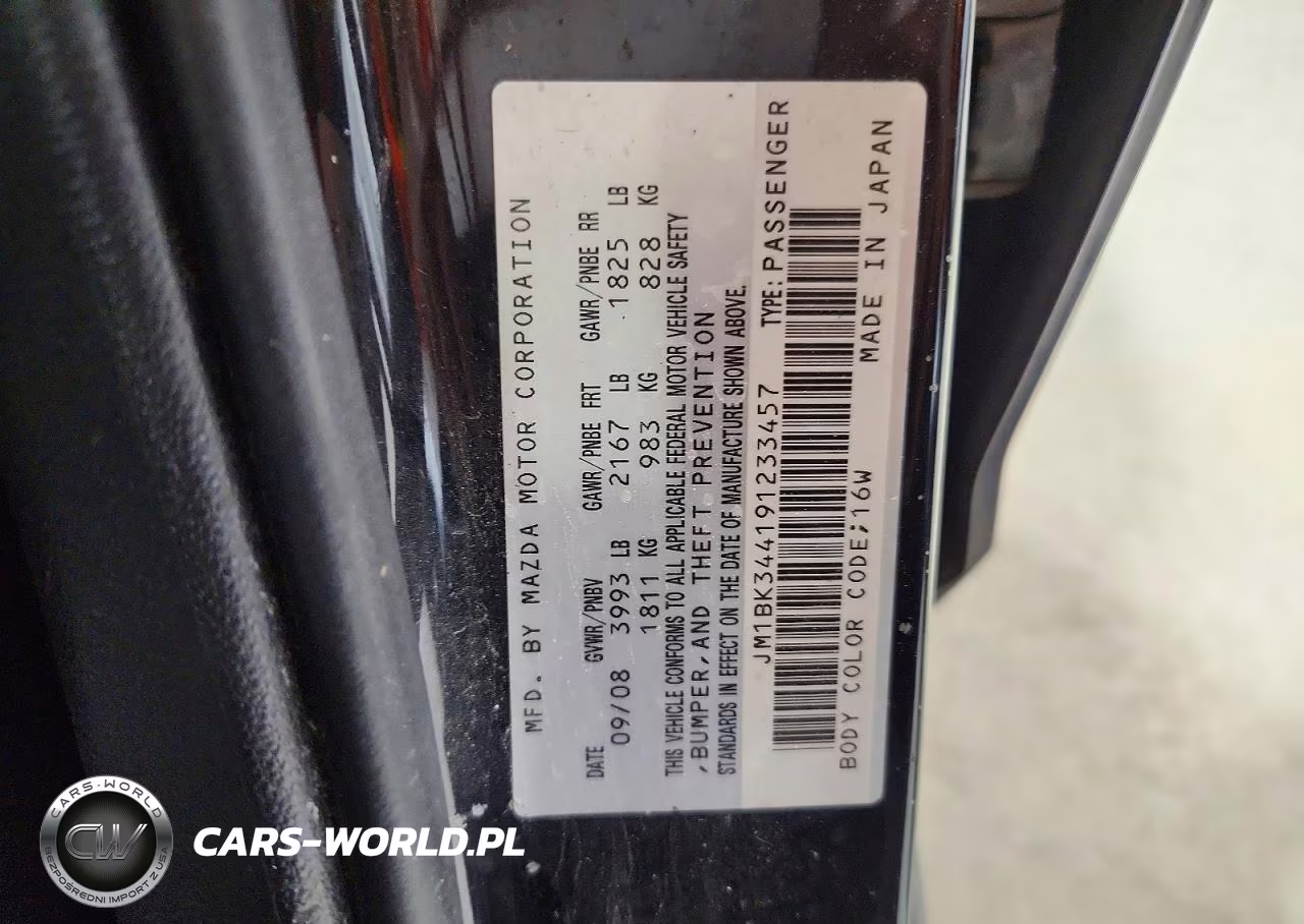 2009 Mazda 3 S VIN:JM1BK344191233457 - 12