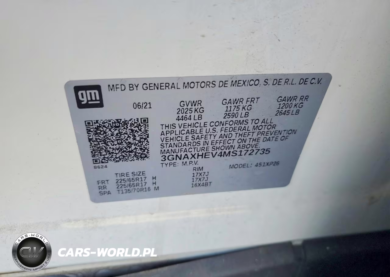 2021 Chevrolet Equinox Ls VIN:3GNAXHEV4MS172735 - 13