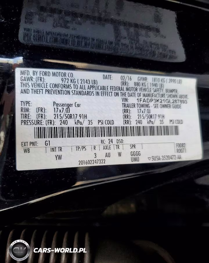 2016 Ford Focus Se VIN:1FADP3K21GL287893 - 12
