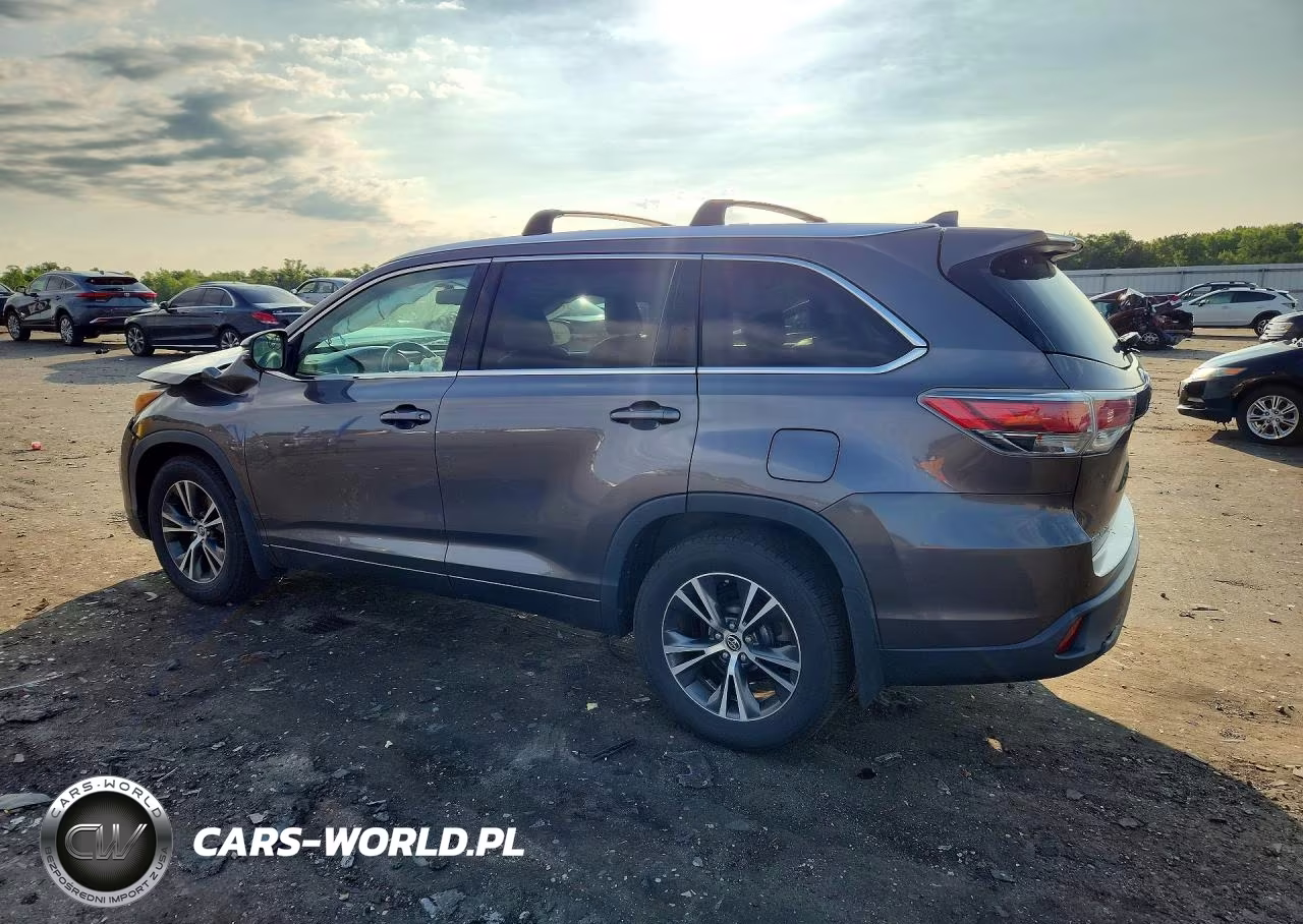 2016 Toyota Highlander Xle VIN:5TDJKRFH4GS242829 - 2