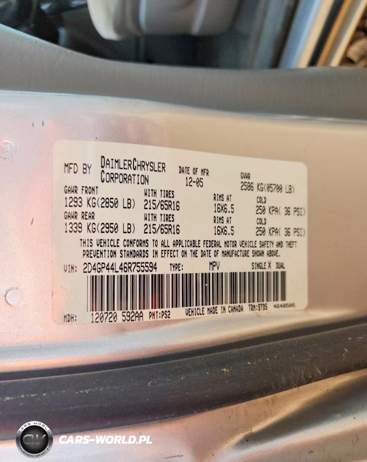 2006 Dodge Grand Caravan Sxt VIN:2D4GP44L46R755594 - 13