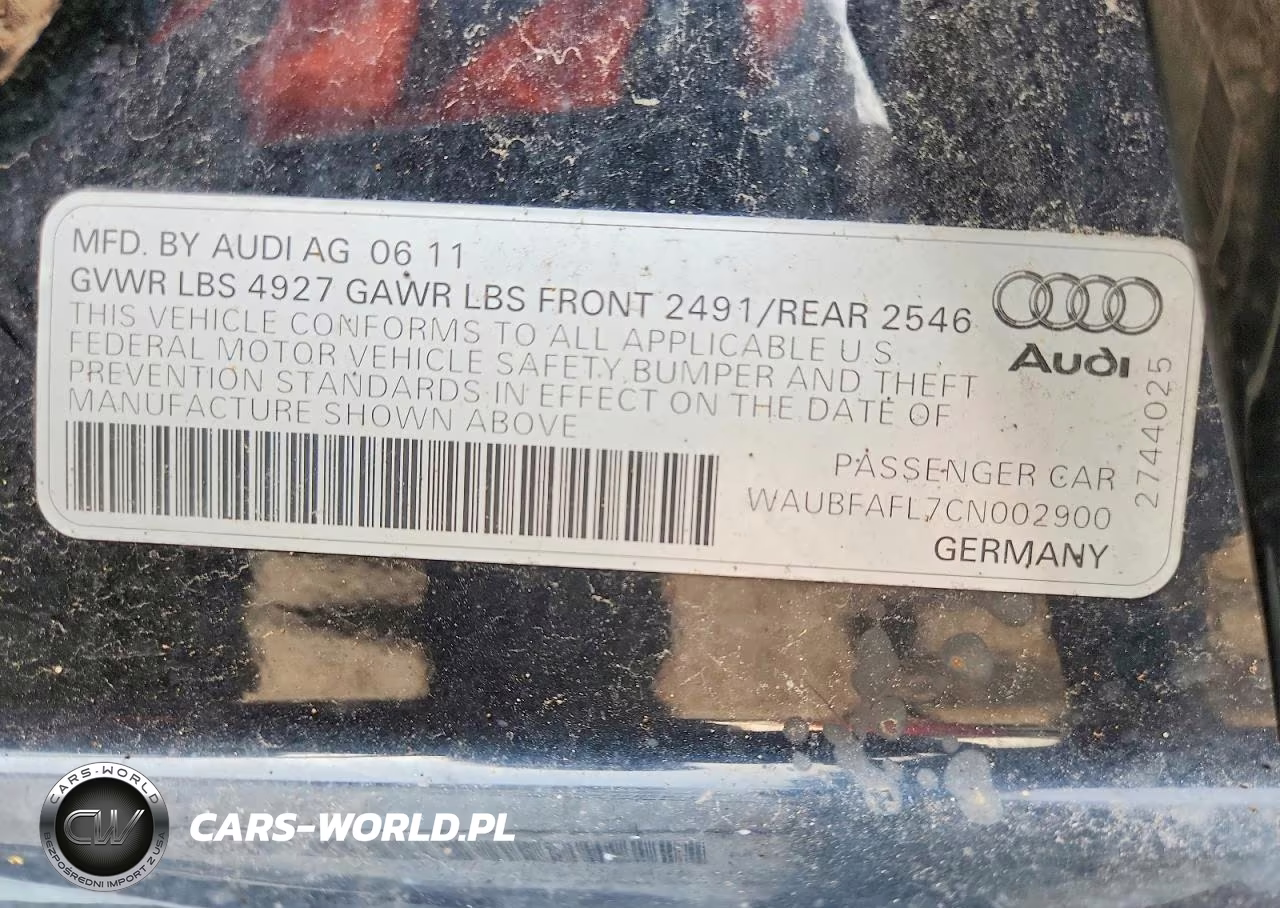2012 Audi A4 Premium VIN:WAUBFAFL7CN002900 - 13