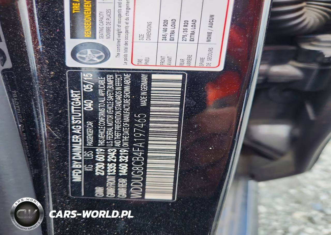 2015 Mercedes-Benz S 550 VIN:WDDUG8CB4FA197465 - 13