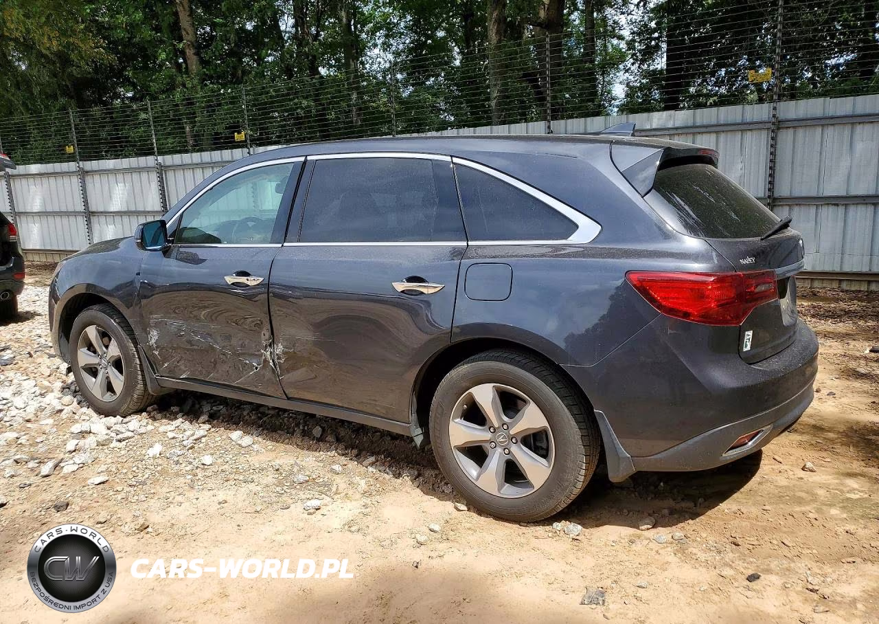 2014 Acura Mdx VIN:5FRYD3H25EB011565 - 2