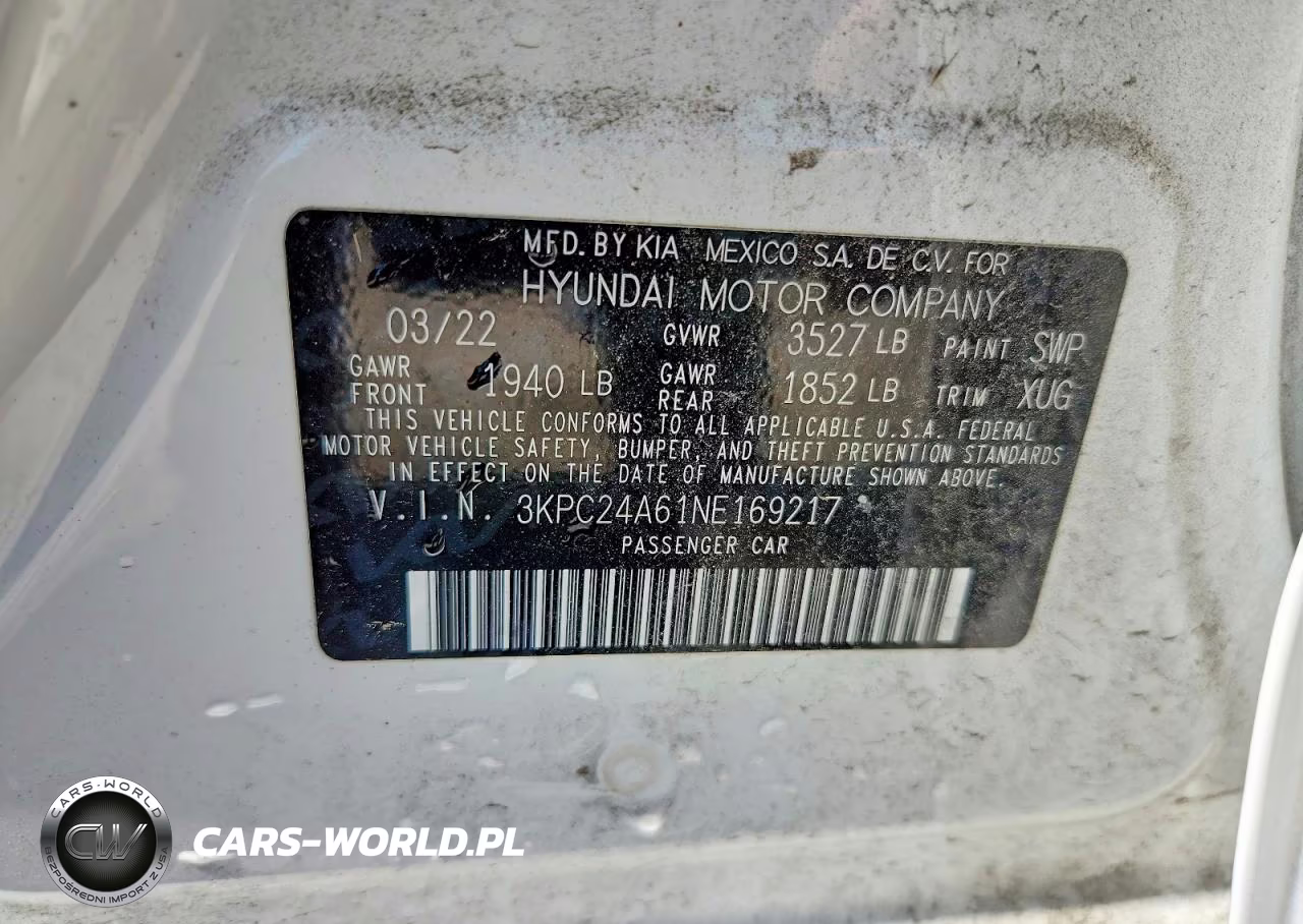 2022 Hyundai Accent Se VIN:3KPC24A61NE169217 - 12