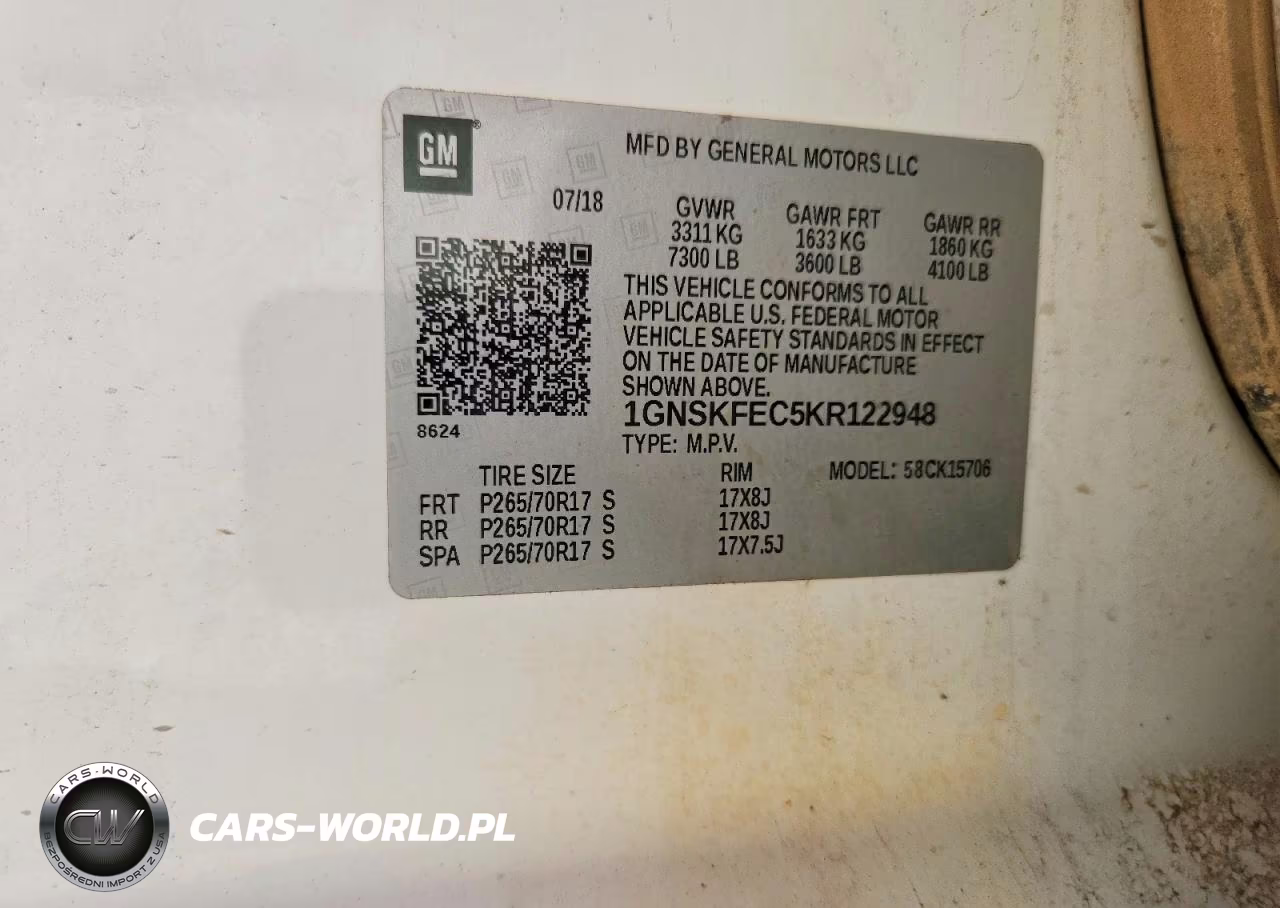 2019 Chevrolet Tahoe Special VIN:1GNSKFEC5KR122948 - 13