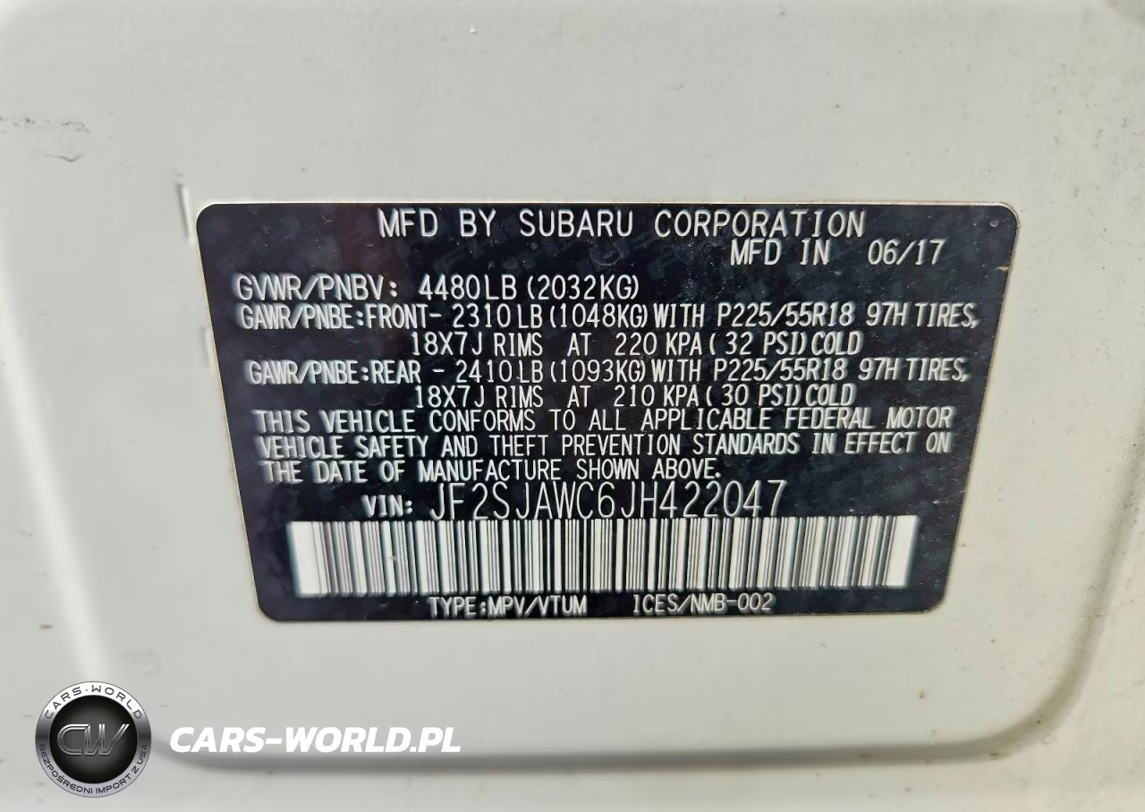 2018 Subaru Forester 2.5I Touring VIN:JF2SJAWC6JH422047 - 13