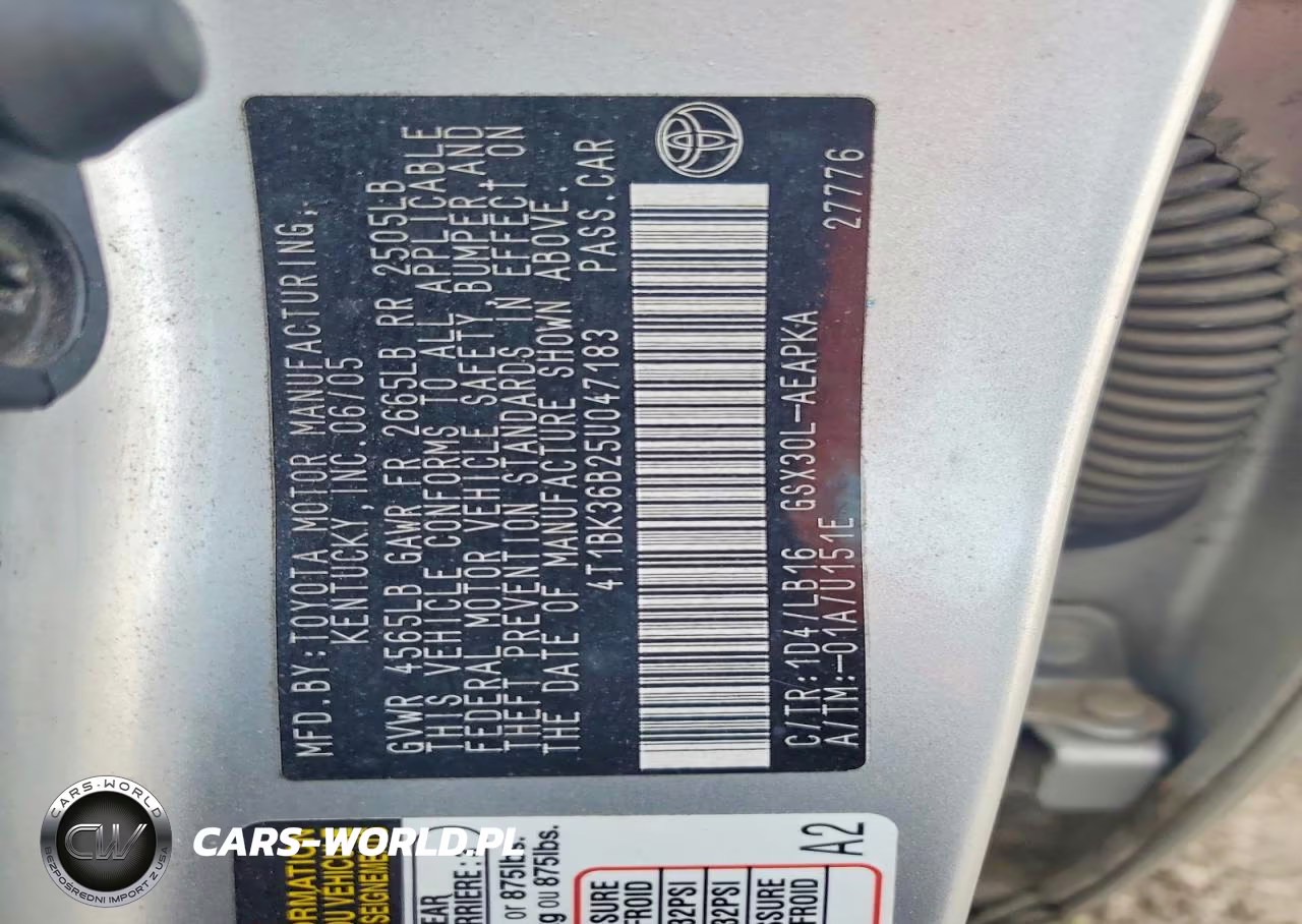 2005 Toyota Avalon Limited VIN:4T1BK36B25U047183 - 12