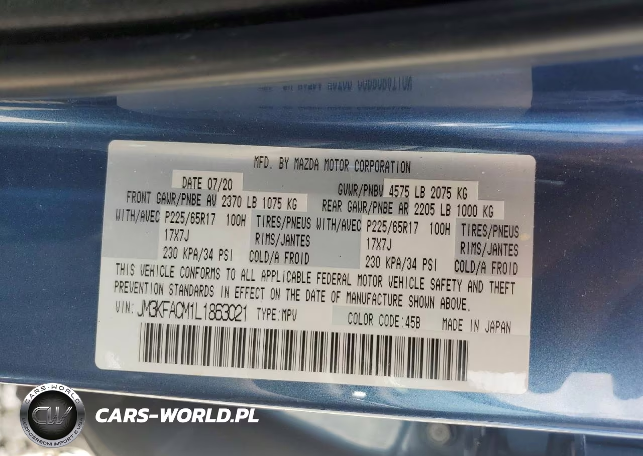 2020 Mazda Cx-5 Touring VIN:JM3KFACM1L1863021 - 13