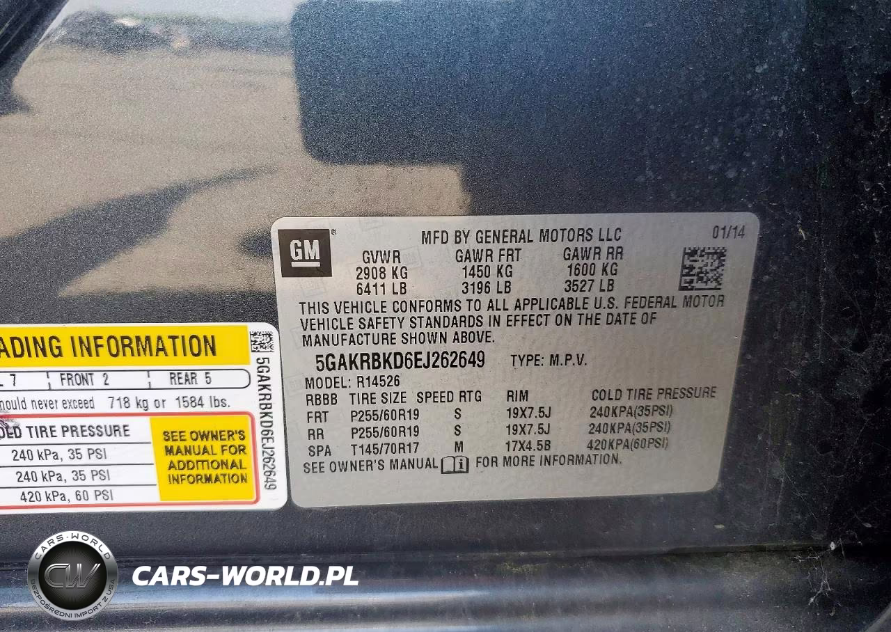 2014 Buick Enclave VIN:5GAKRBKD6EJ262649 - 13