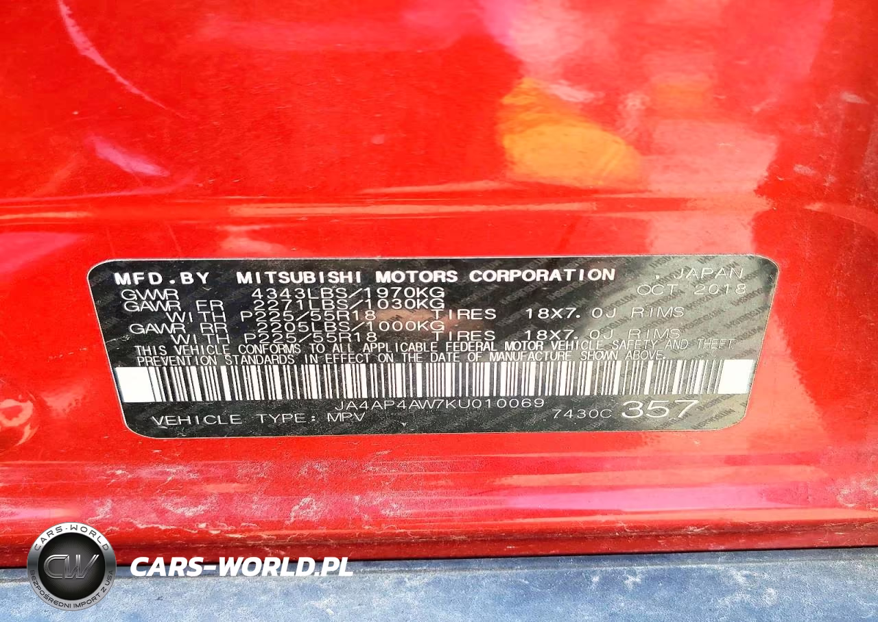 2019 Mitsubishi Outlander Sport Se VIN:JA4AP4AW7KU010069 - 12