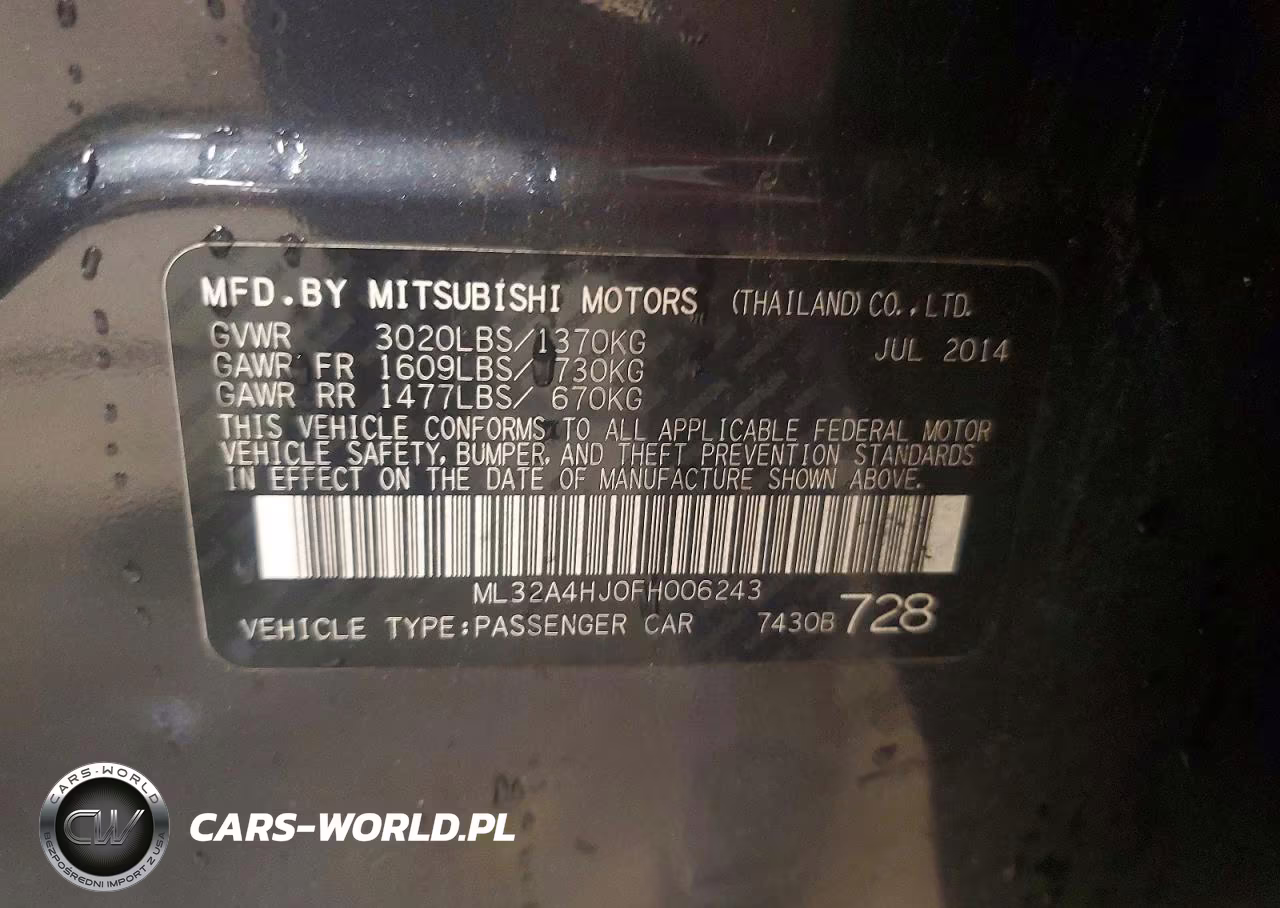 2015 Mitsubishi Mirage Es VIN:ML32A4HJ0FH006243 - 12