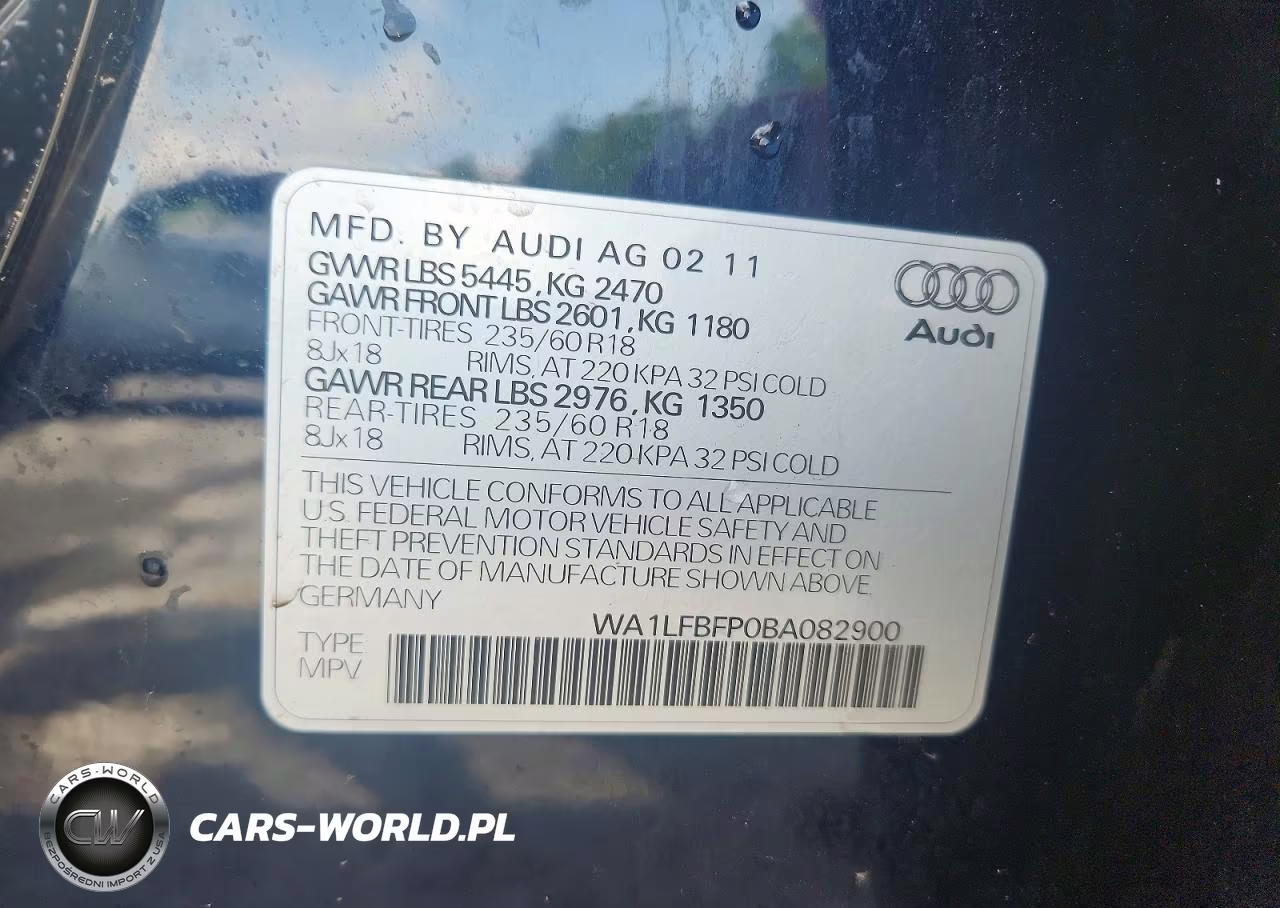2011 Audi Q5 Premium Plus VIN:WA1LFBFP0BA082900 - 13