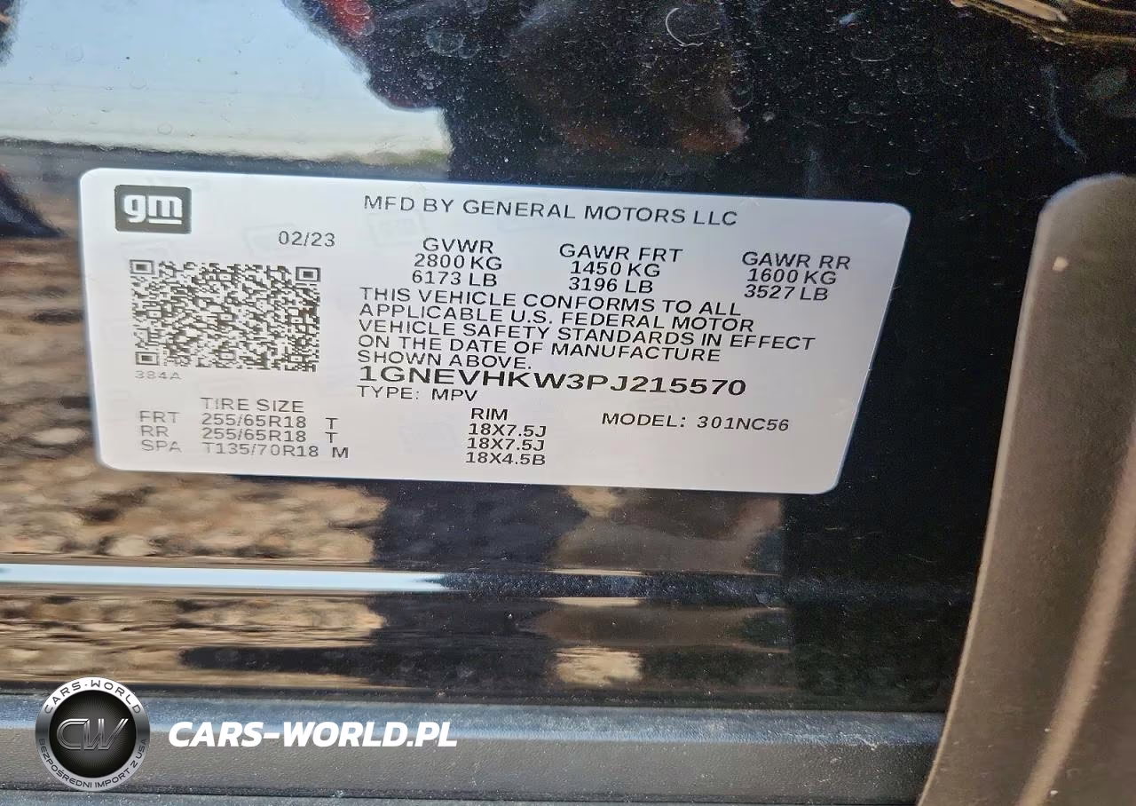 2023 Chevrolet Traverse Lt VIN:1GNEVHKW3PJ215570 - 14